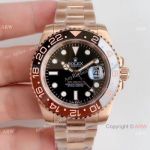 Rolex GMT Master II Asia Swiss ETA2836 Movement All Rose Gold watch Replica